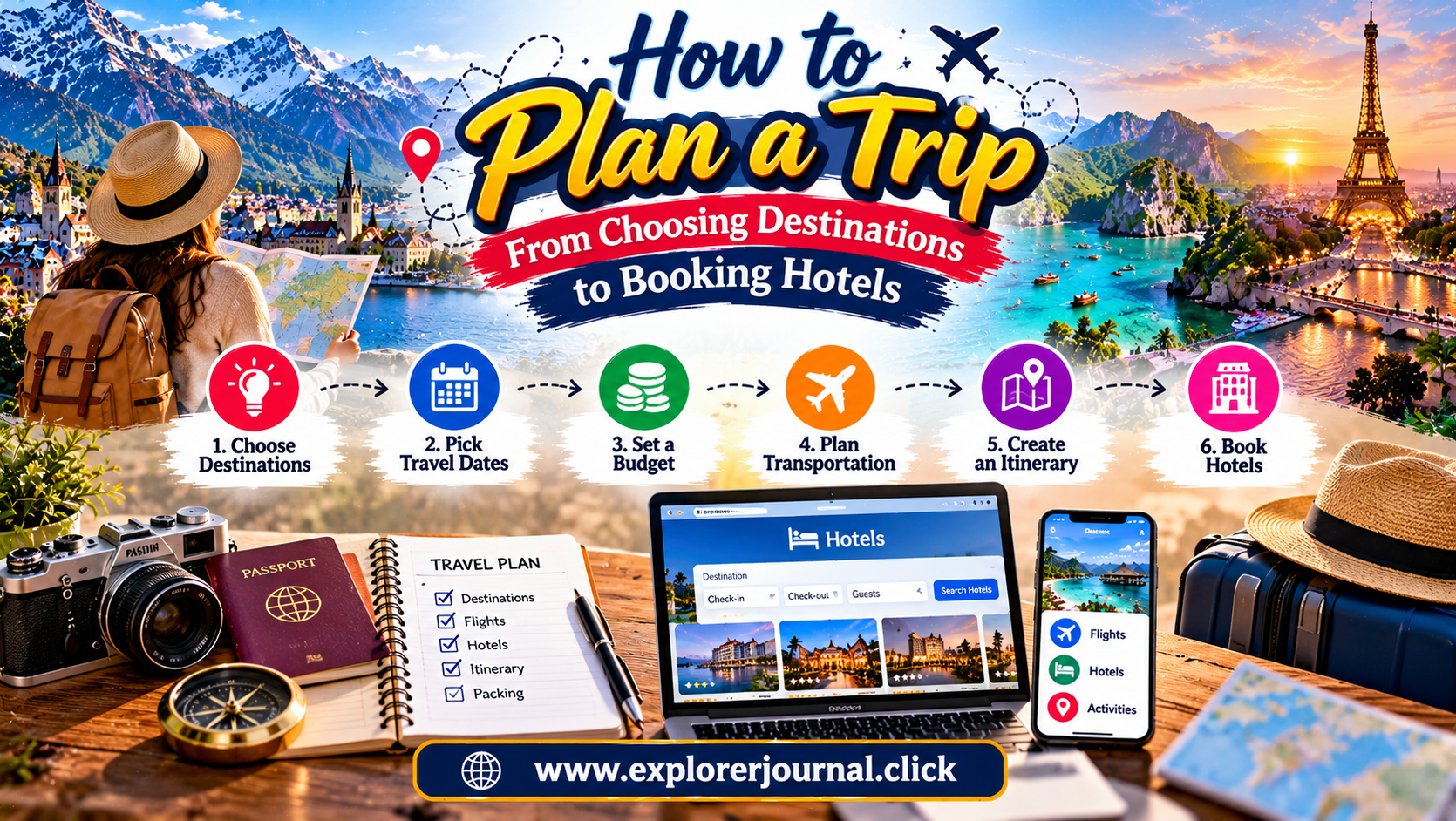 How to Plan a Trip From Choosing Destinations to Booking Hotels