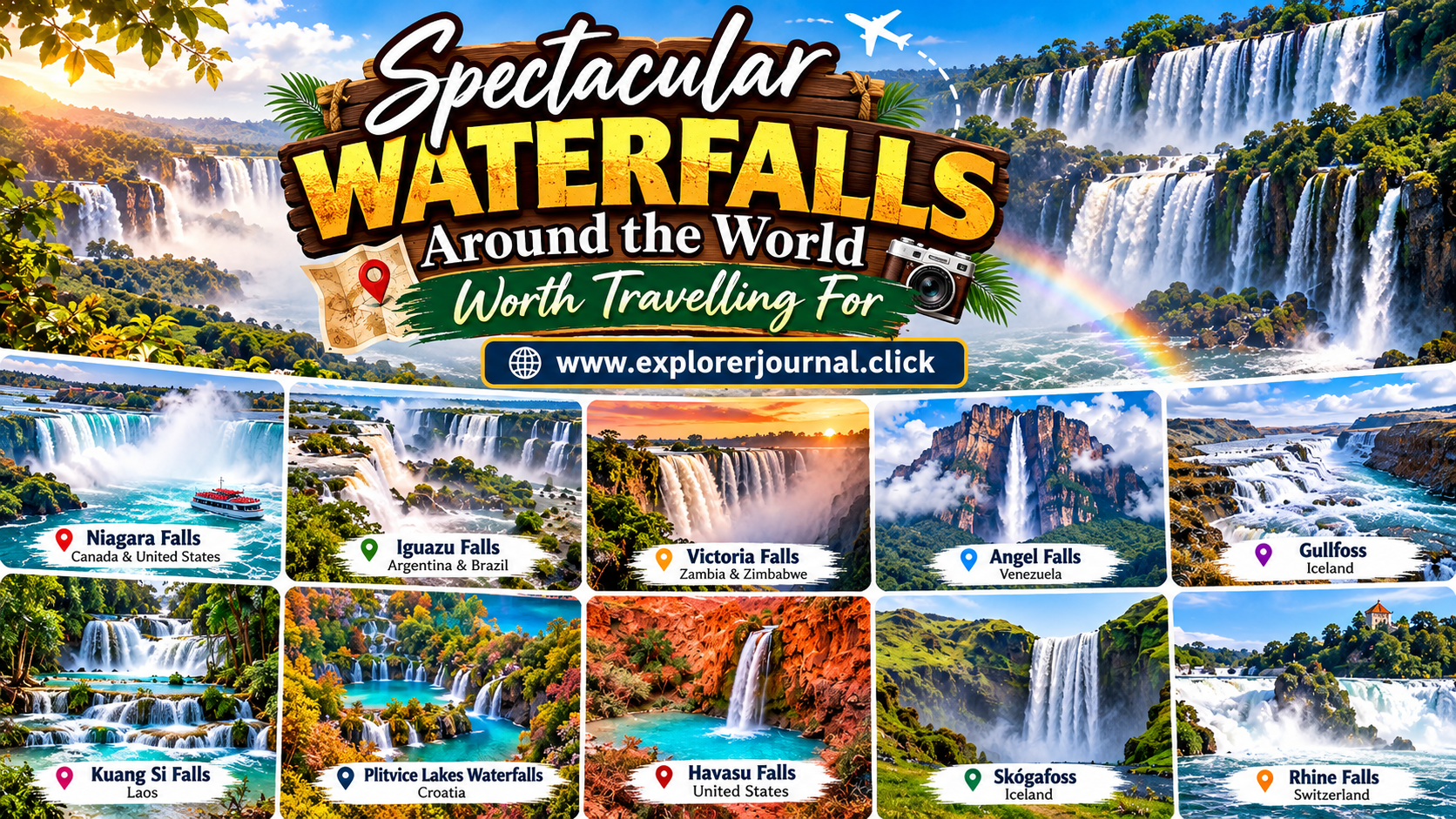 Spectacular Waterfalls Around the World Worth Travelling For