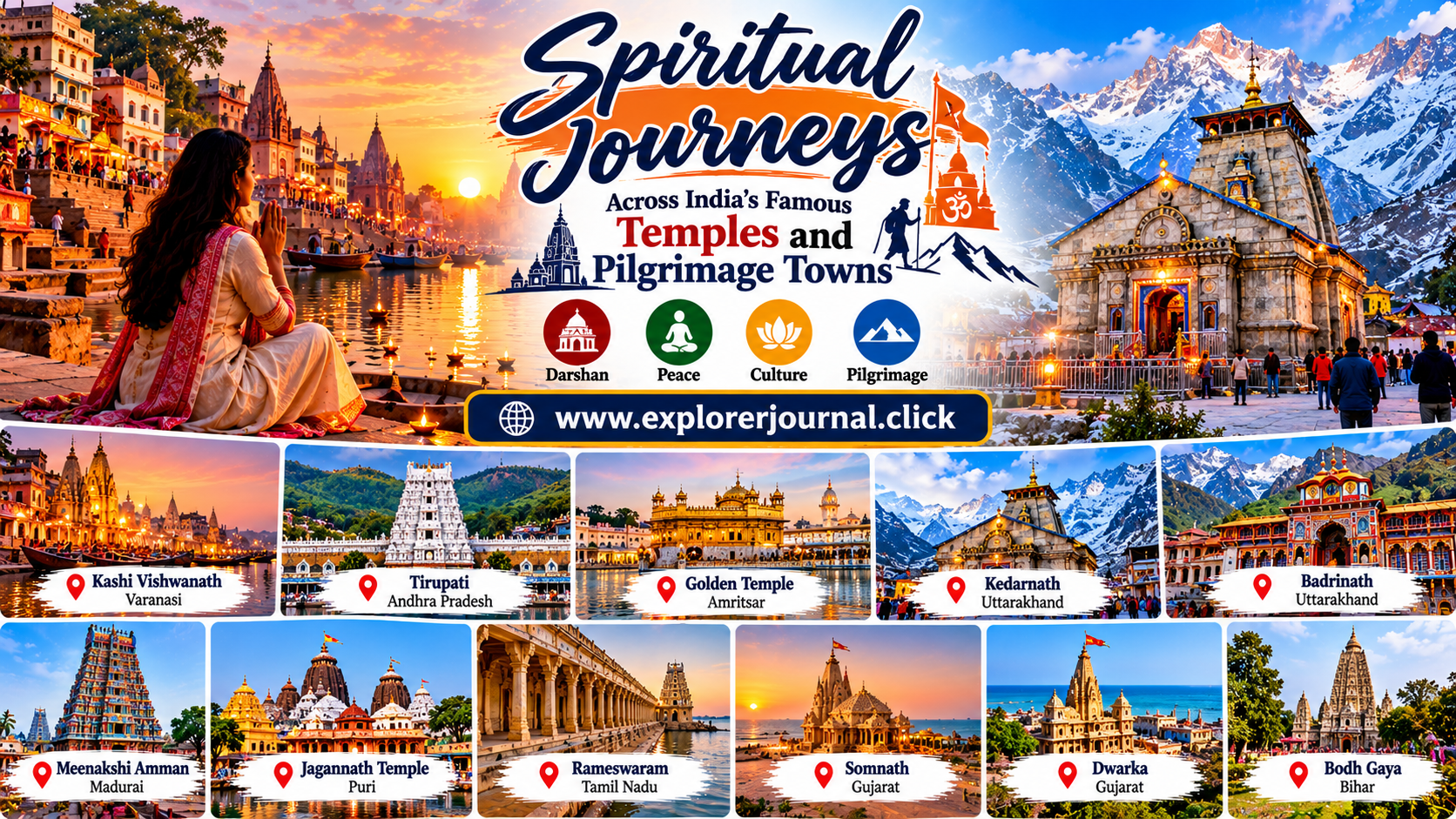 Spiritual Journeys Across India’s Famous Temples and Pilgrimage Towns